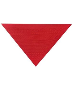 Bompard Printed Cashmere Triangle Scarf - Red