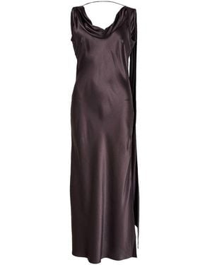 Acne Studios Satin Midi Dress - Purple