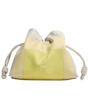 Loewe Quadratische Clutch Flamenco - Gelb