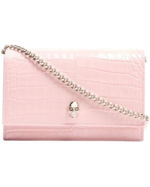 McQueen Kleine Tasche Skull - Pink