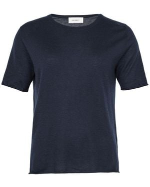 Lisa Yang Ari Short Sleeves Cashmere T-Shirt - Blue