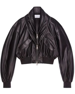 Givenchy Bomber À Col Château Et Double Fermeture Éclair - Noir