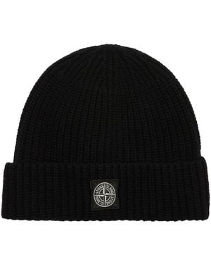 Stone Island Bonnet Avec Logo - Noir
