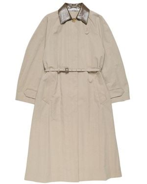 Acne Studios Trenchcoat Mit Gürtel - Natur