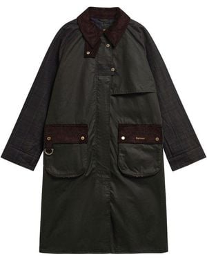 Barbour Karierte Regenjacke Kirklees - Schwarz