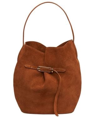 Liffner Wildleder Bucket Bag Mit Gürtel - Braun