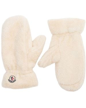 Moncler Logo-Handschuhe - Natur