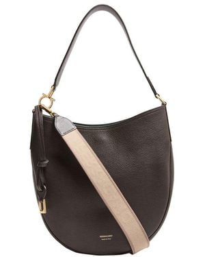 Ferragamo Hobo-Tasche Smile - Schwarz