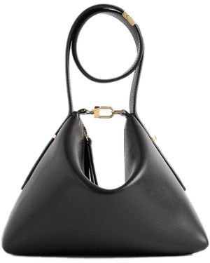 TOTEME Leather Scoop Wristlet Bag in Black | Lyst