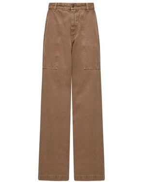 Moncler Straight-Cut Jeans - Brown