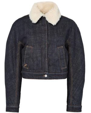 Jacquemus The Ovalo De-Nîmes Jacket - Blue