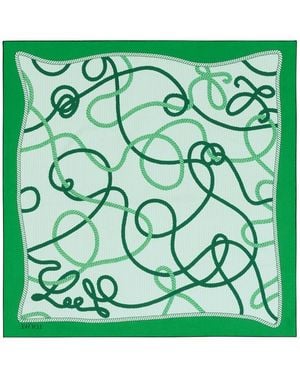 Loewe Printed Scarf - Green