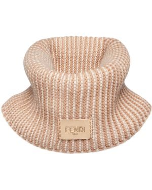 Fendi Neckwarmer aus zweifarbigem - Natur