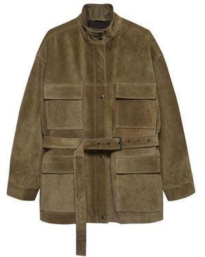 Arma Gritty Suede Jacket - Green