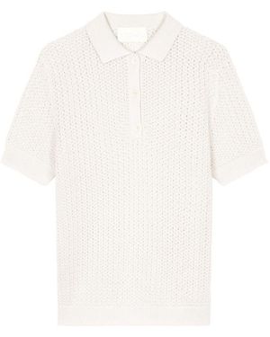 Bompard Poloshirt Pointelle - Weiß