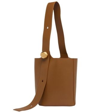 Loewe Bucket Bag Pebble - Braun