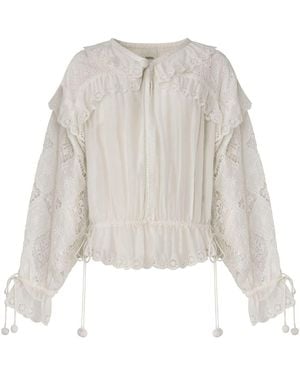 Isabel Marant Blouse À Manches Longues Nowana - Blanc