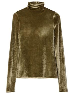 Lemaire Fitted Mockneck Top - Green