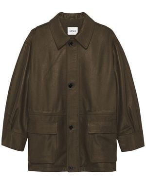 Arma Maeve Leather Jacket - Green