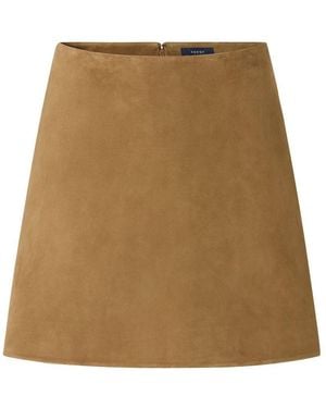 Soeur Inno Leather Mini Skirt - Natural