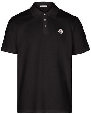 Moncler Poloshirt Mit Logo - Schwarz