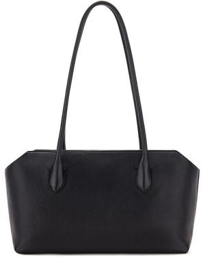The Row Kleine Schultertasche Terrasse - Schwarz