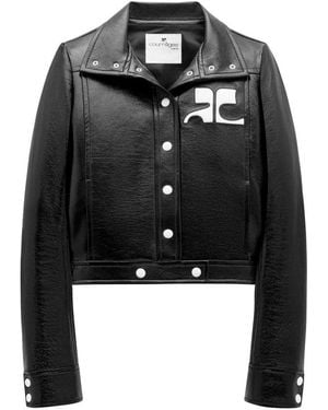 Courreges Reedition Vinyl Jacket - Black