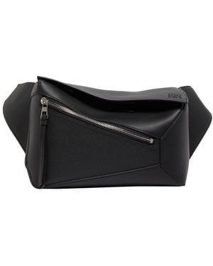Loewe Kleine Gürteltasche Puzzle - Schwarz