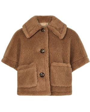 Max Mara Newterzo Teddy Cape - Brown