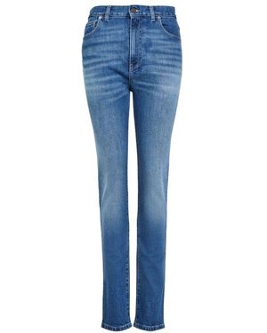 Chloé Jean Skinny En Coton - Bleu