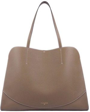 Fleuron Oak Tote Bag - Brown