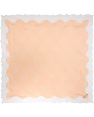 Chloé Halstuch Aus Seide Und Spitze - Pink