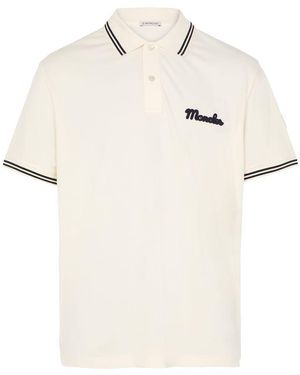 Moncler Poloshirt Mit Kurzen Ärmeln - Weiß