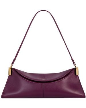 Balmain 64-83 Mini Leather Shoulder Bag - Purple