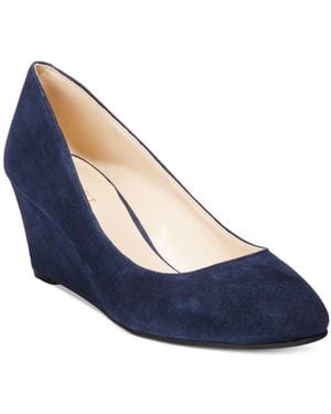 Nine West Ispy Wedge Pumps - Blue