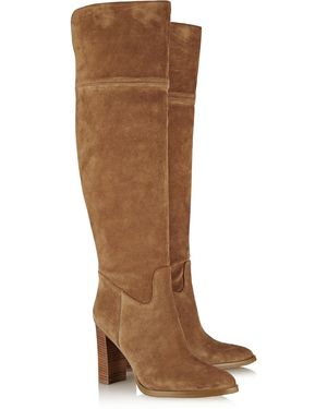 MICHAEL Michael Kors Regina Suede Knee Boots - Brown