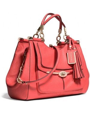 COACH Madison Pinnacle Carrie Satchel in Textured Leather