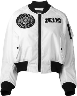 KTZ Logo Patch Bomber Jacket - Black