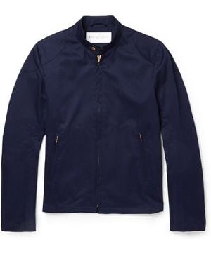 Private White V.c. Rainrider Cotton-Twill Jacket - Blue