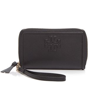 Tory Burch Thea Zip Around Smartphone Wristlet - Black