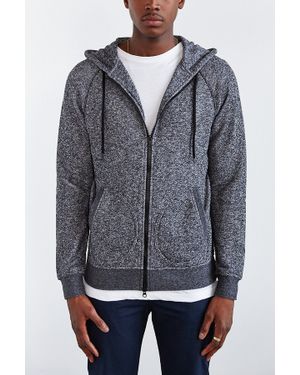 BDG Marled Zip Hoodie Sweatshirt - Gray
