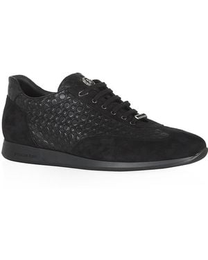 Stefano Ricci Leather and Suede Trainer - Black