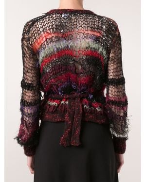 Rodarte Open Knit Sweater - Purple