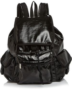 LeSportsac Patent Voyager Backpack - Black Patent