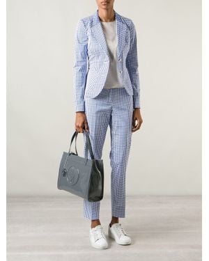 Armani Jeans Logo Embossed Tote Bag - Grey