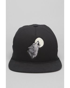 Coal The Lore Wolf Snapback Hat - Black