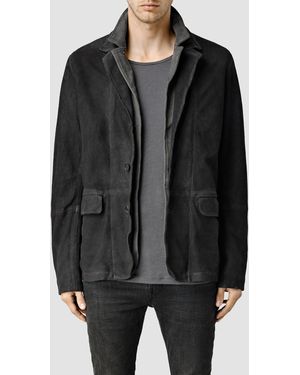 AllSaints Storm Leather Blazer Usa Usa - Grey