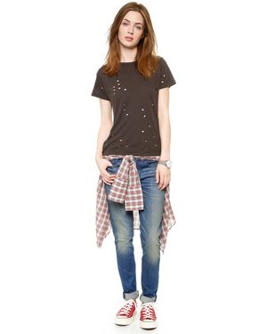 6397 Loose Skinny Jeans - Medium Dirty - Blue