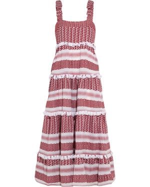 Dodo Bar Or Tiered Tasseled Cotton-gauze Maxi Dress