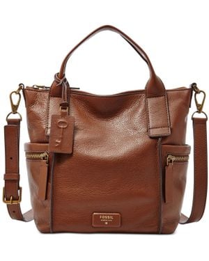 Fossil Emerson Medium Satchel - Brown